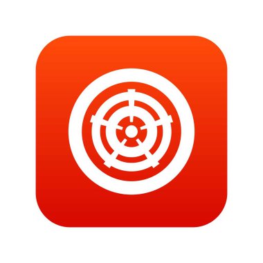 Araba tekerlek simgesi dijital kırmızı