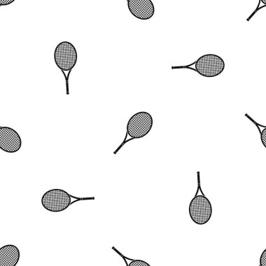 Tenis raketi desen sorunsuz siyah