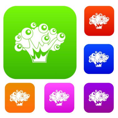 Yüksek güç patlama renk koleksiyonu ayarla