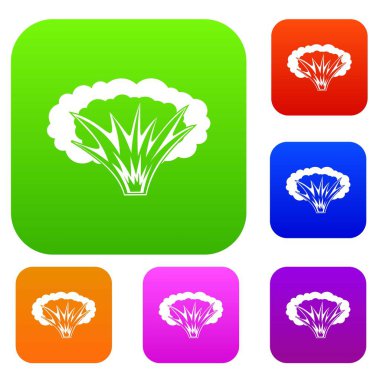 Atomik patlama renk koleksiyonu ayarla