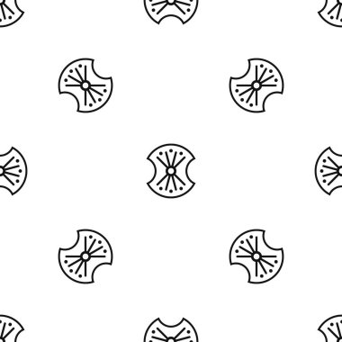 Ahşap kalkan desen sorunsuz siyah