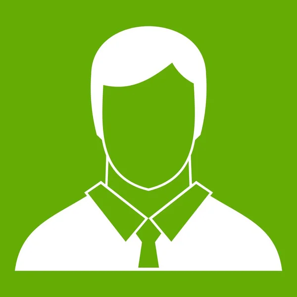 Manager pictogram groen — Stockvector