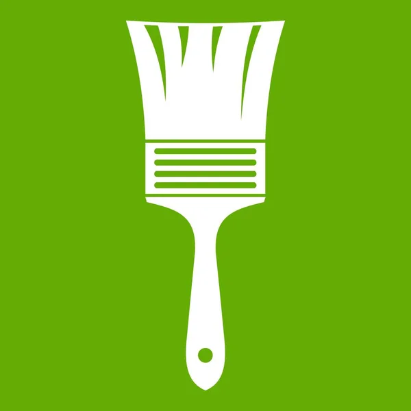 Pintura icono de pincel verde — Vector de stock