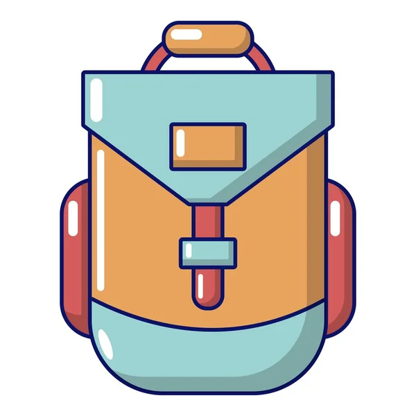 Icono de mochila, estilo de dibujos animados — Archivo Imágenes Vectoriales