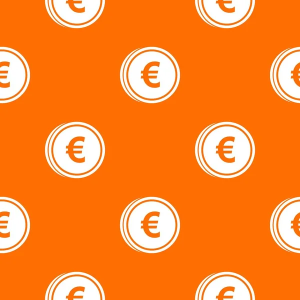 Modello di monete in euro senza soluzione di continuità — Vettoriale Stock