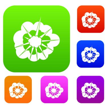 Bulutlu patlama renk koleksiyonu ayarla