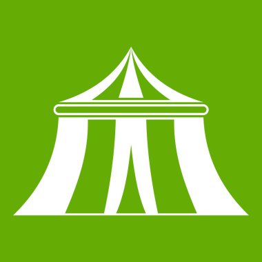 Sirk çadırı simgesi yeşil