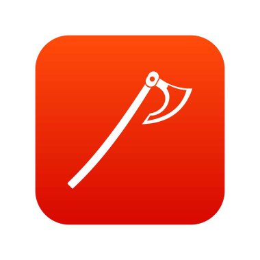 Balta simgesi dijital kırmızı