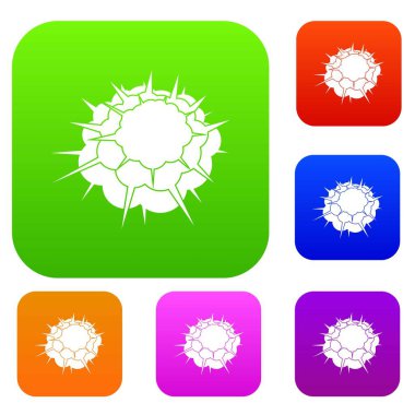 Atom patlama renk koleksiyonu ayarla