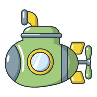 Denizaltı askeri simgesi, karikatür tarzı