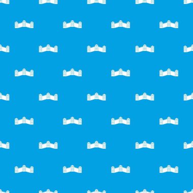 Çin Seddi desen kesintisiz mavi