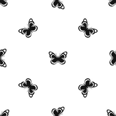 Küçük kelebek deseni sorunsuz siyah