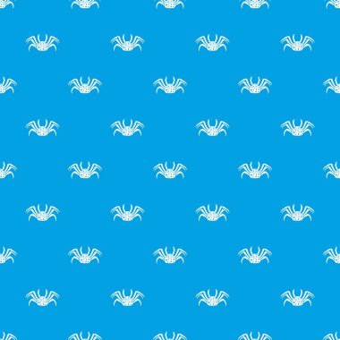 Canlı Yengeç desen kesintisiz mavi
