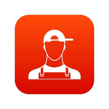 Tesisatçı simgesi dijital kırmızı