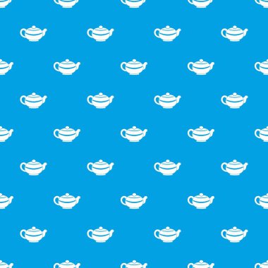 Çin çaydanlık desen kesintisiz mavi