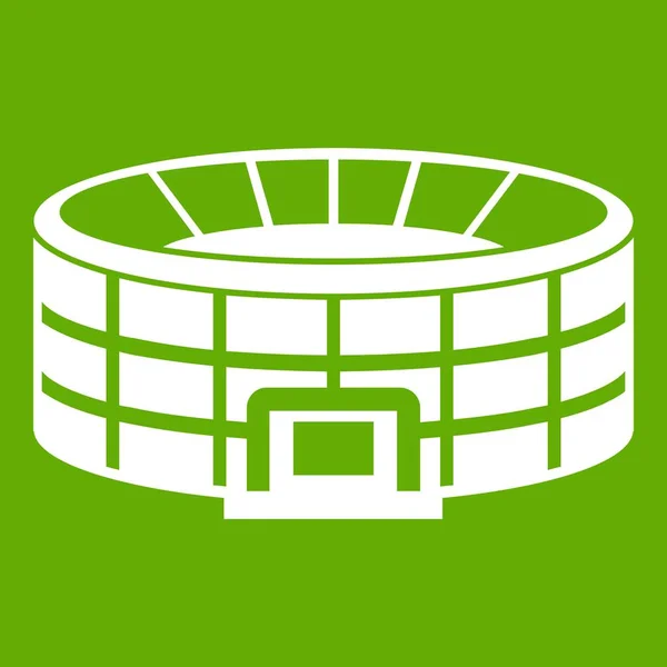 Stadium icon green — Stock Vector