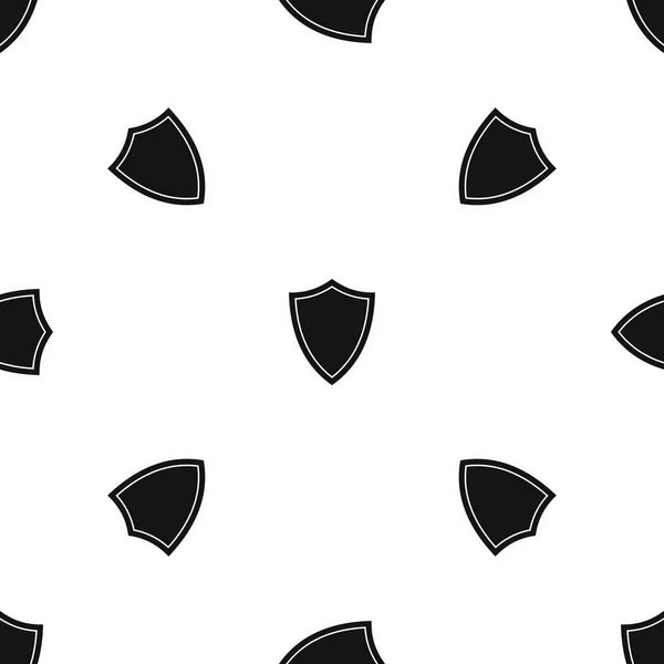 Escudo para el patrón de guerra sin costuras negro — Archivo Imágenes Vectoriales
