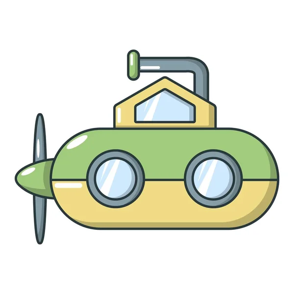 Icône de périscope sous-marin, style dessin animé — Image vectorielle