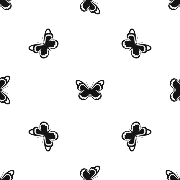 Kis pillangó mintás varrat nélküli fekete — Stock Vector