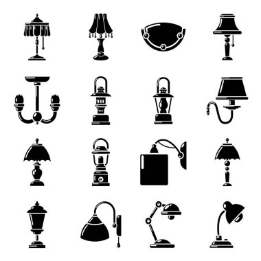 Lamba Icons set, basit tarzı