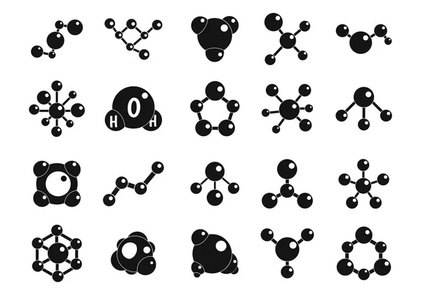 分子图标集, 简单样式 — 图库矢量图片