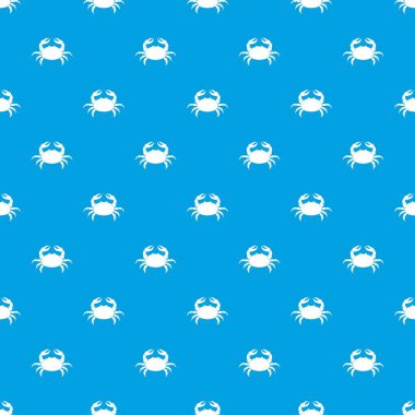 Ham Yengeç desen kesintisiz mavi