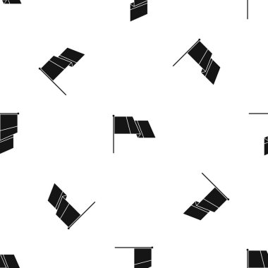 Sorunsuz siyah bayrak deseni