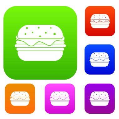 Hamburger set renk koleksiyonu