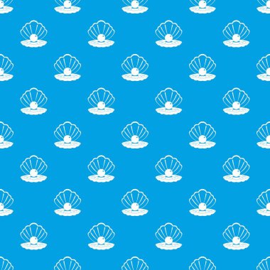 Bir deniz kabuğu desen kesintisiz mavi inci