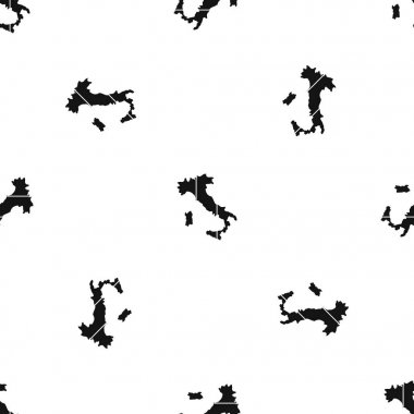 İtalya desen sorunsuz siyah Haritası