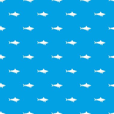 Köpek balığı balık desen kesintisiz mavi
