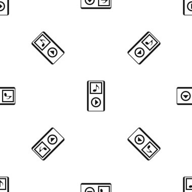 Mini Mp3 taşınabilir oyuncu desen sorunsuz siyah