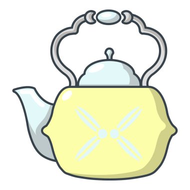 Büyük su ısıtıcısı simgesi, karikatür tarzı