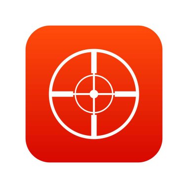 Amaç simge dijital kırmızı