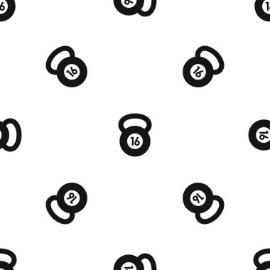 Kettlebell desen sorunsuz siyah