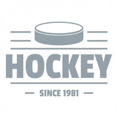 Hokey logosu, basit gri tarzı