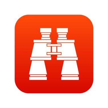 Dürbün simgesini dijital kırmızı