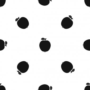Siyah elma desen sorunsuz siyah