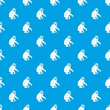 Makak desen kesintisiz mavi