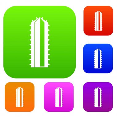 Kaktüs bitki renk koleksiyonu ayarla