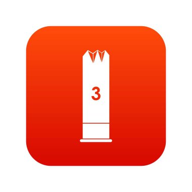 Genişleyen mermi simgesi dijital kırmızı