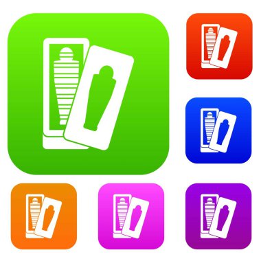 Mumya lahit içinde renk koleksiyonu ayarla