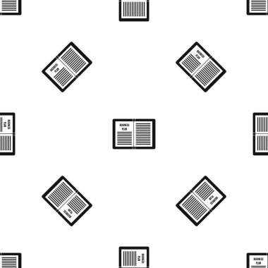 İş strateji planı desen sorunsuz siyah