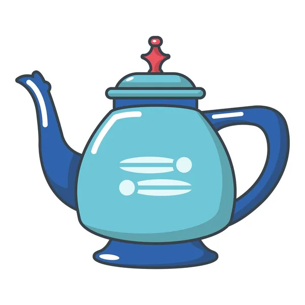 Kávové konvice ikona, kreslený styl — Stockový vektor
