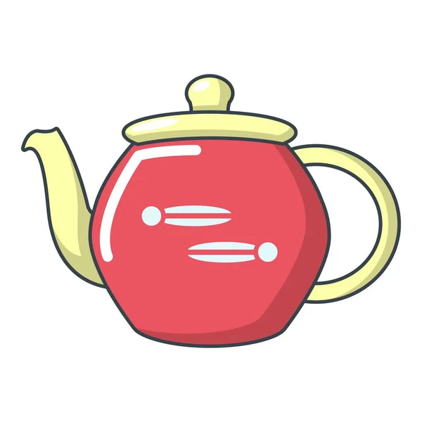 Teapot icon, cartoon style — Stock Vector