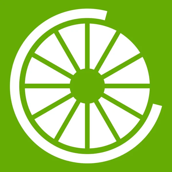 Signer incomplet icône de téléchargement vert — Image vectorielle