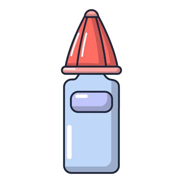 Ref. Cream bottle icon, cartoon style — стоковый вектор