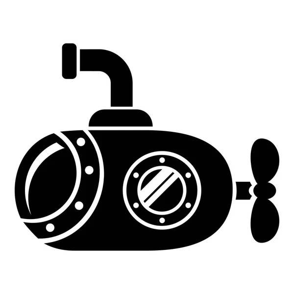 Bathyscaaf pictogram, eenvoudige stijl — Stockvector