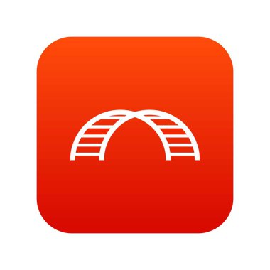 Tırmanma merdivenleri simgesi dijital kırmızı