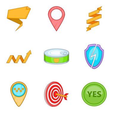 Kol Icons set, karikatür tarzı